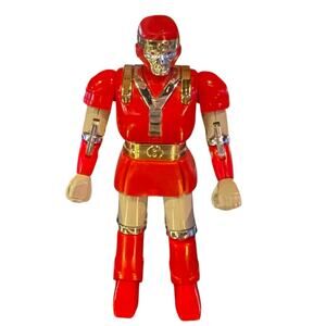 1995 Bandai Red Robot Figure | Vintage Power Rangers Era Toy